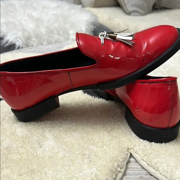 GEROTTI Red Italian Loafers, Tassels, Slip-ons, Size 9 (EU 40) - Picture 5 of 9